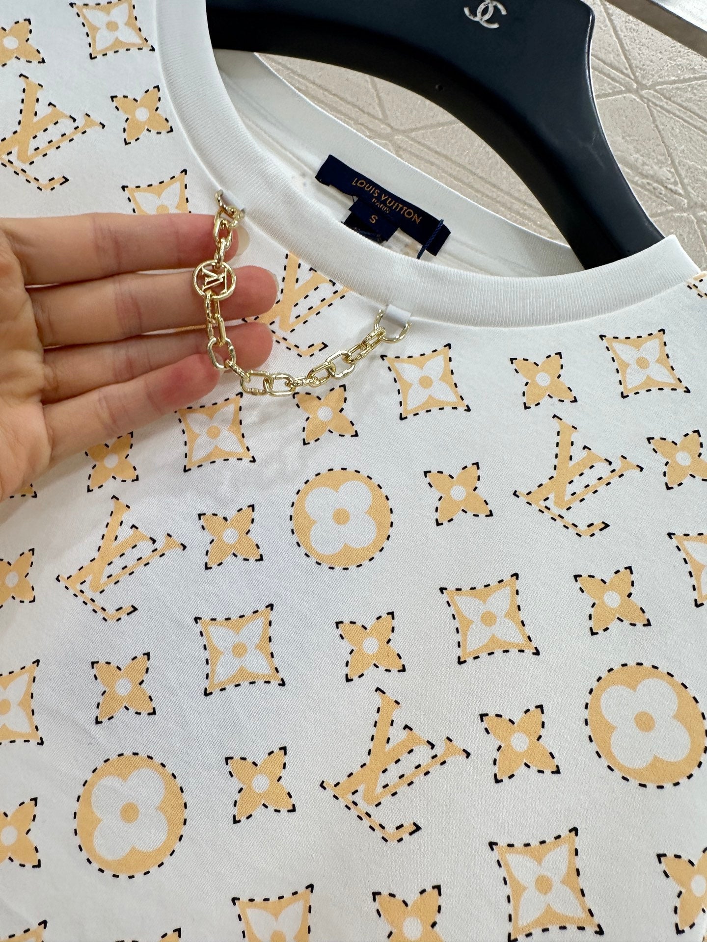 25fw Printed chain top