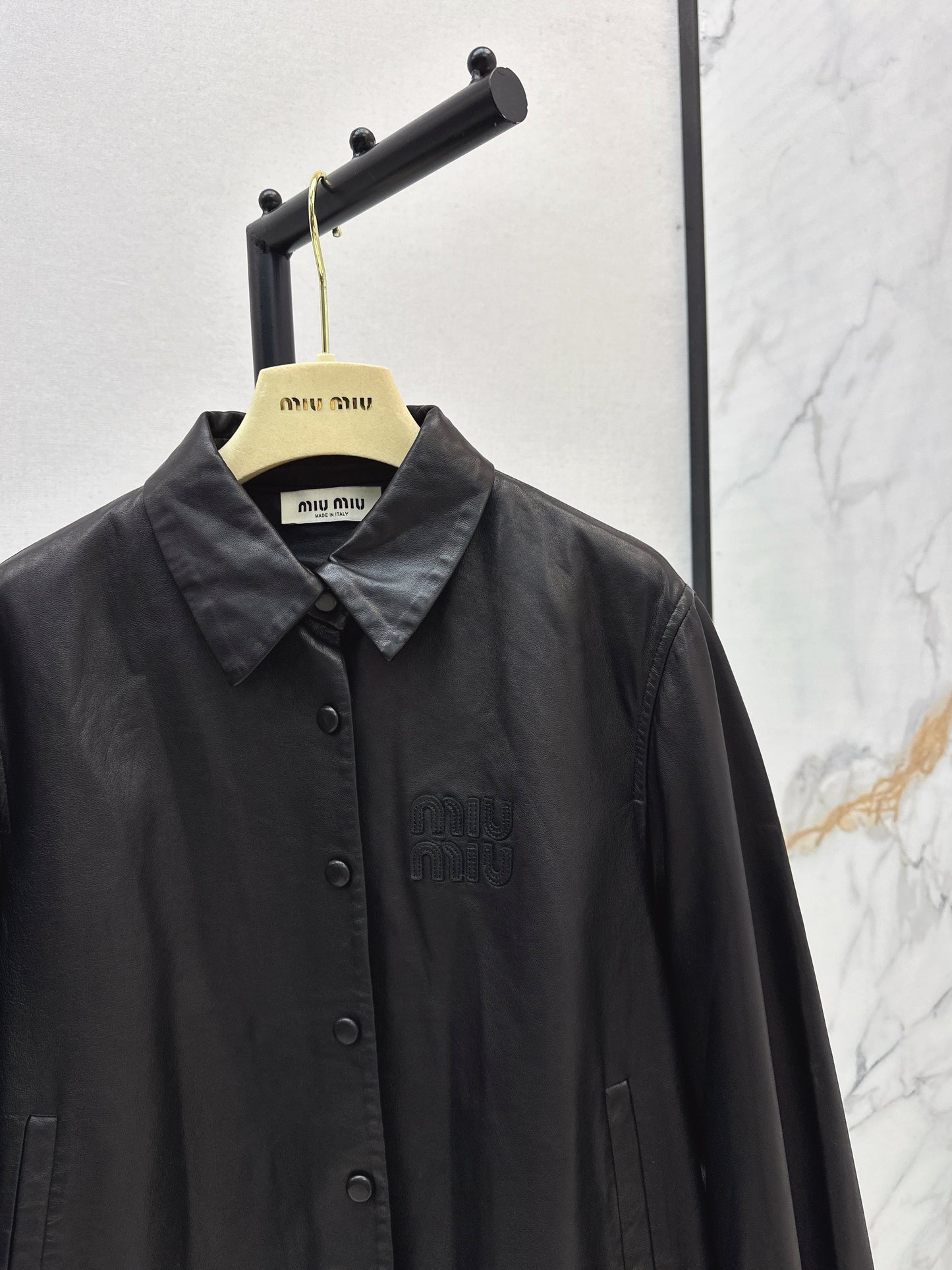 25fw Oil wax leather jacket jacket