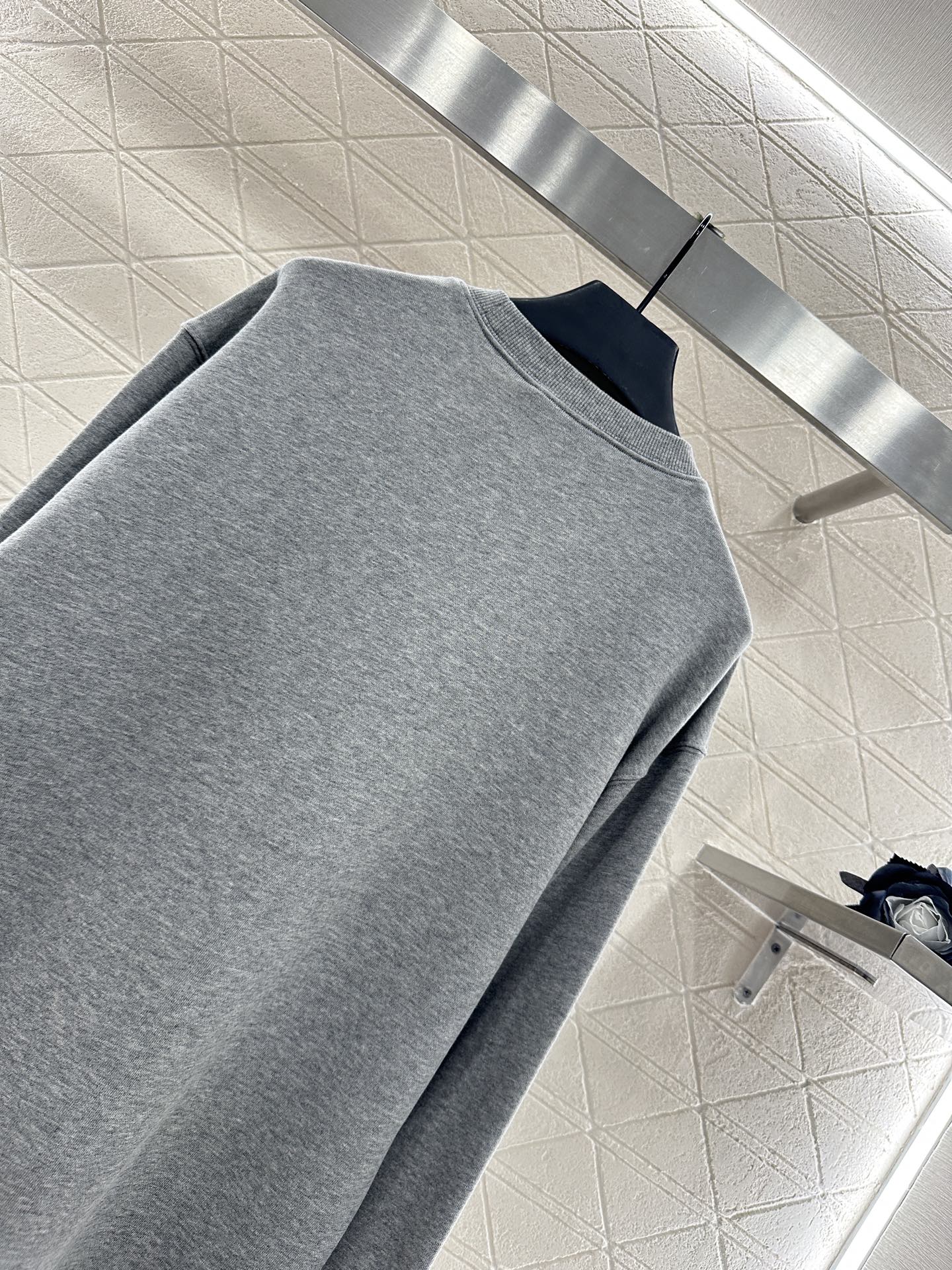 25fw Round neck letter hoodie