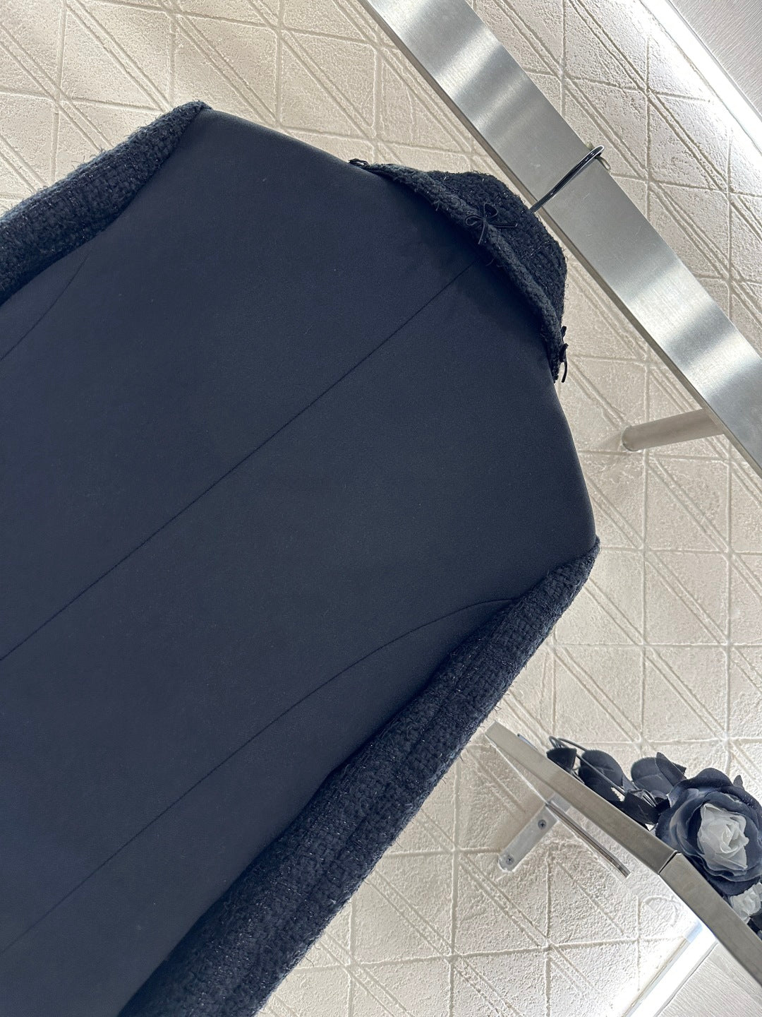 25fw Collar bow woven dress