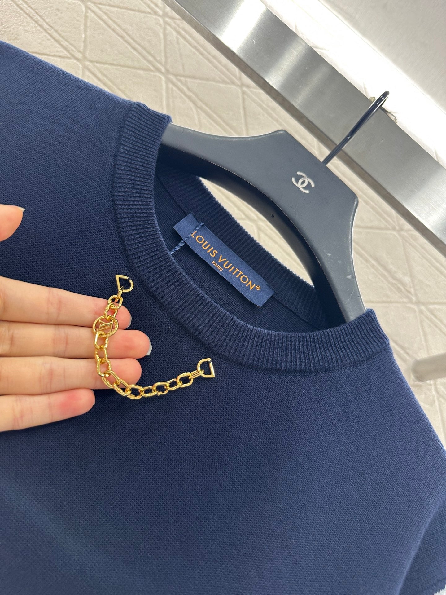 25fw Jacquard Chain Long Sleeve