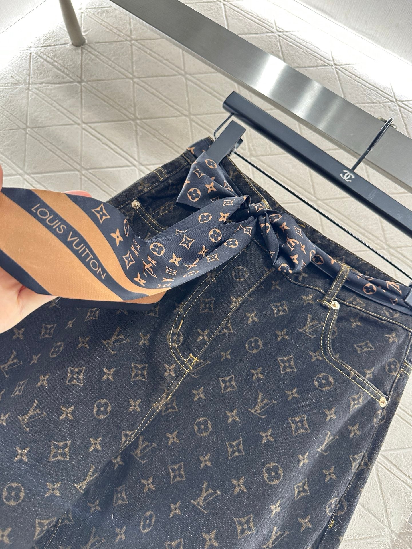 25fw Jacquard denim jacket