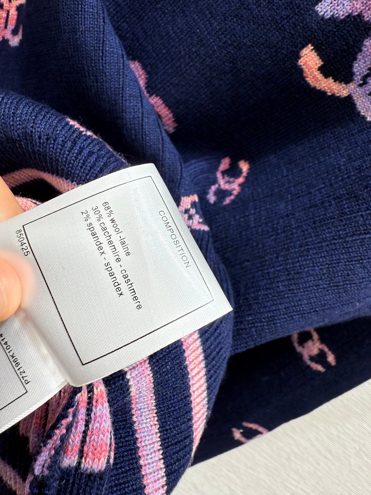 25fw Jacquard Knitted Long Sleeve