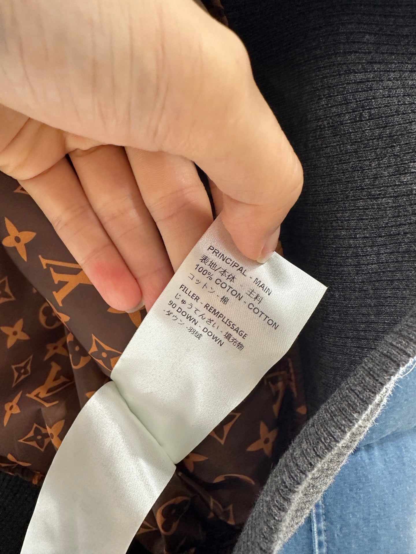 25fw Cowboy collar zipper jacket down