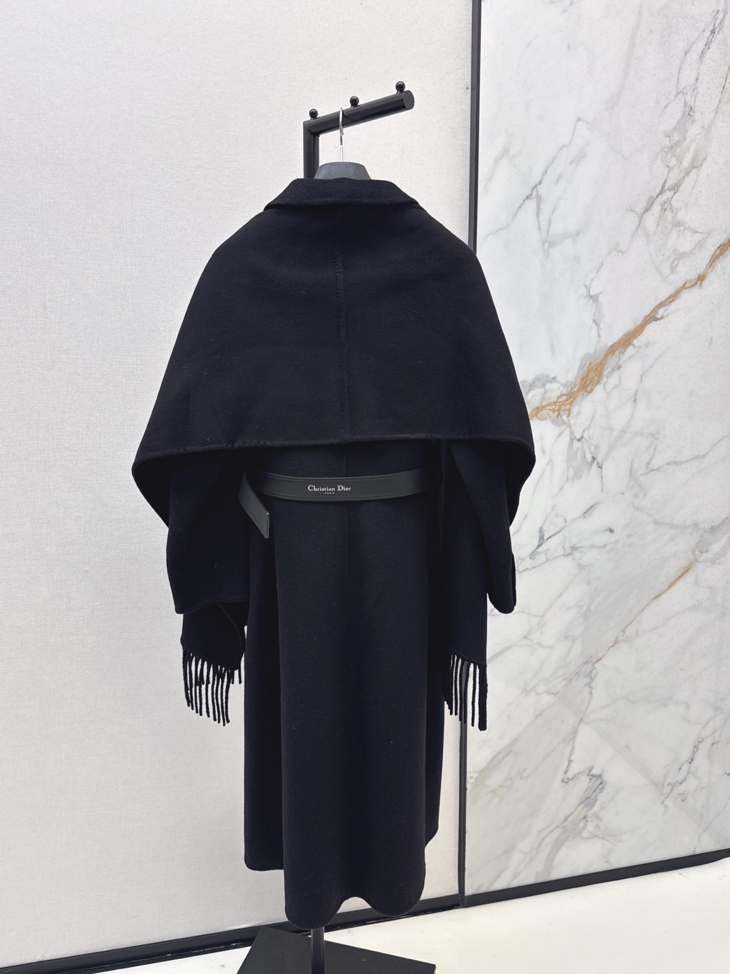 25fw Detachable scarf decorative coat jacket