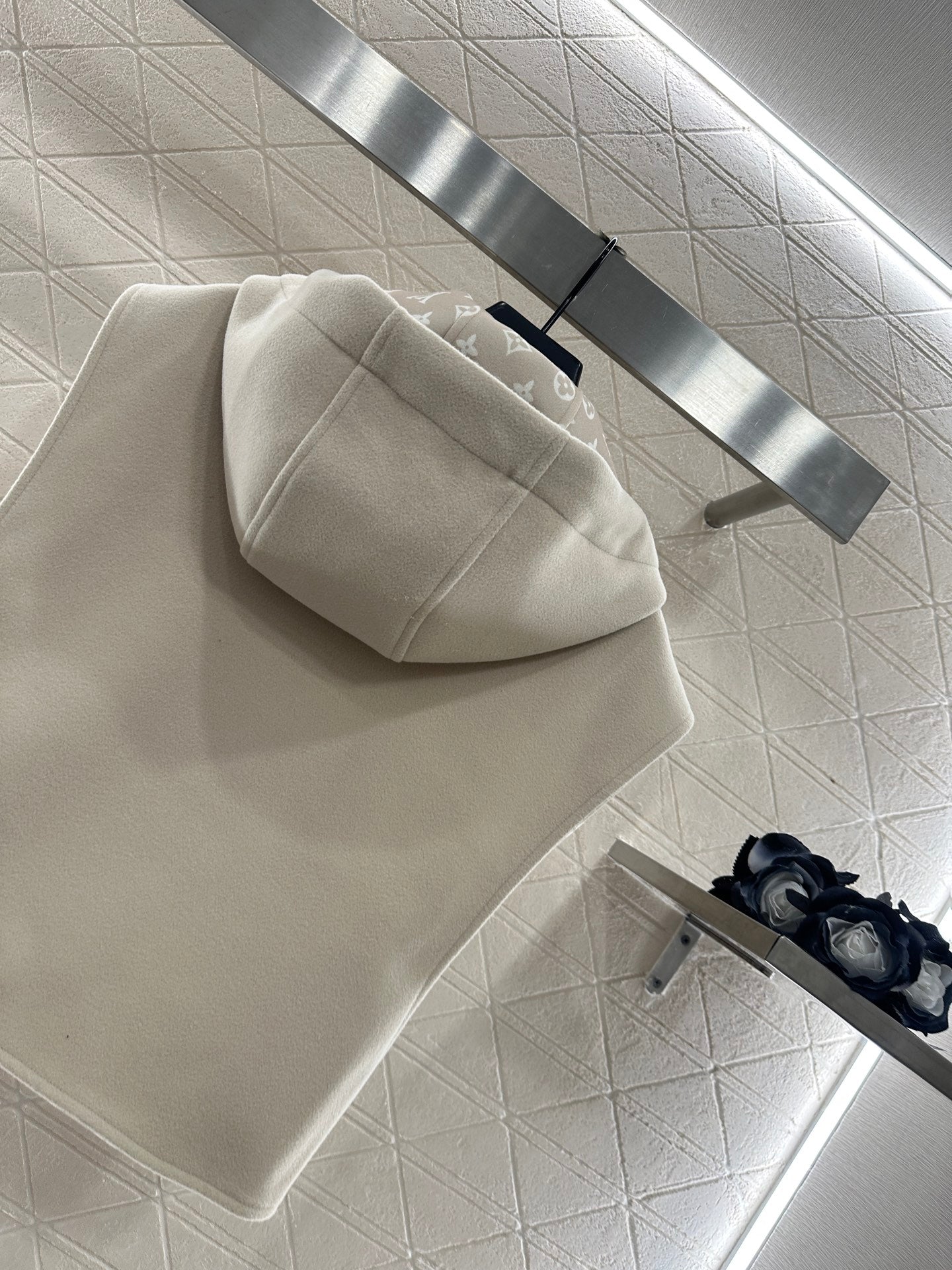 25fw Hooded printed woolen camisole vest