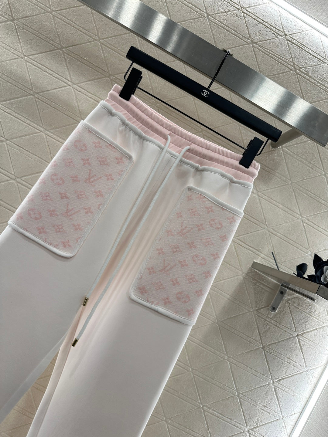 25fw Hooded Jacquard Coat Pants Set