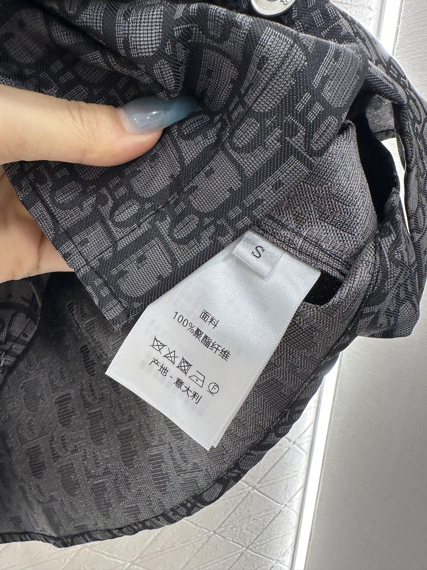 25fw Jacquard collar shirt