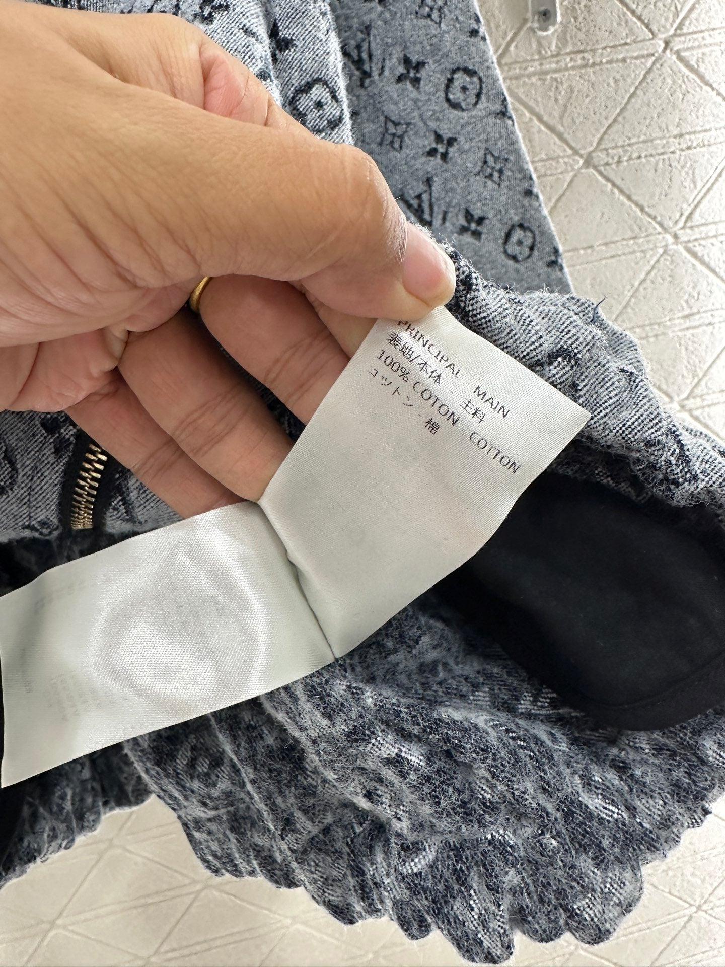 Jacquard hooded jacket