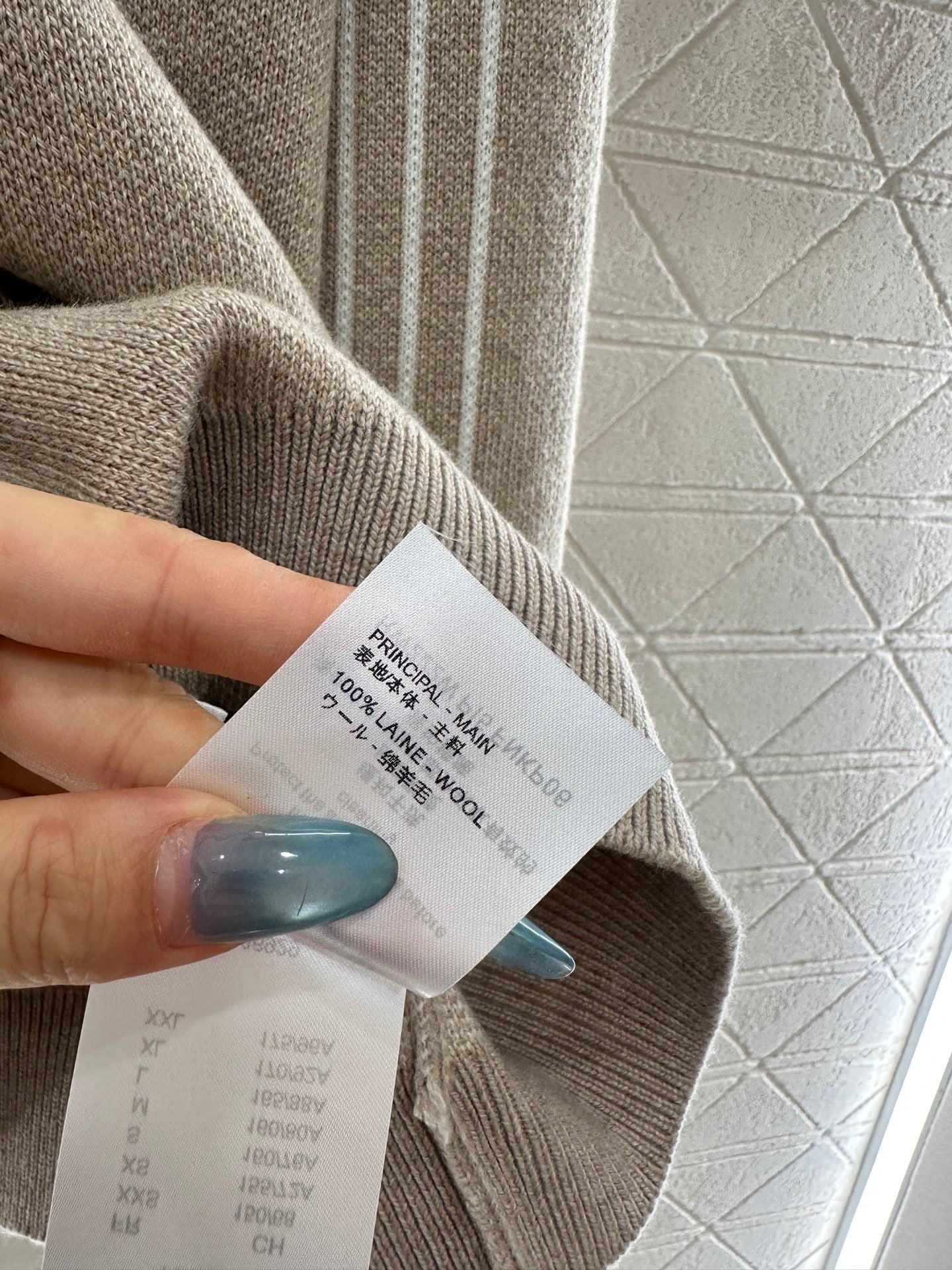 Collar Splicing Jacquard Knitted Top