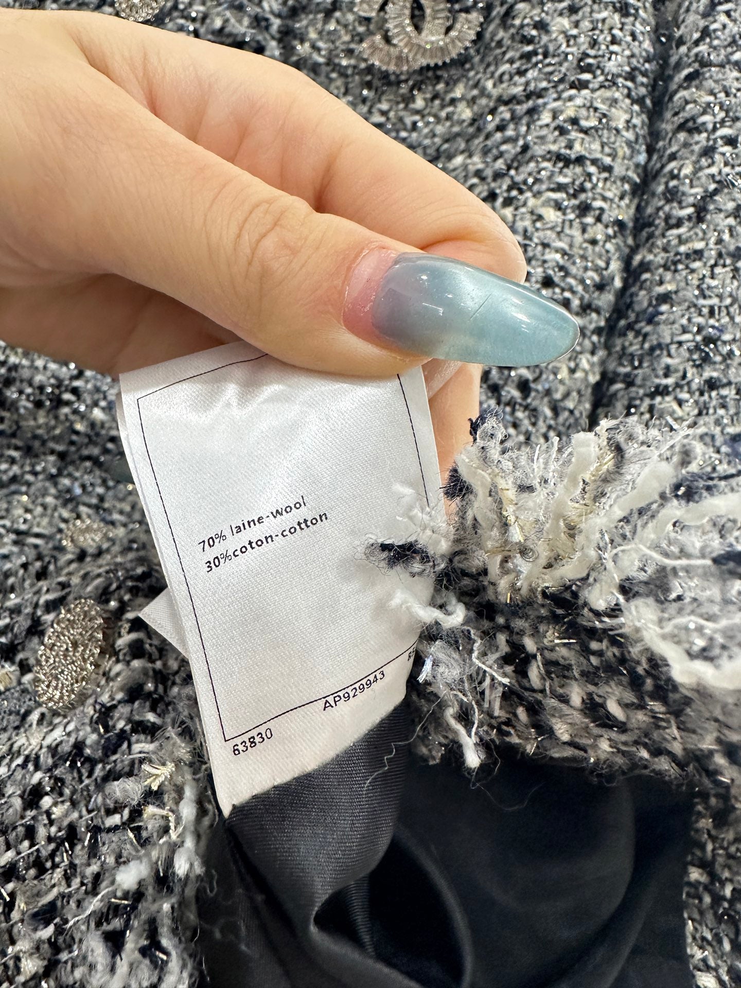 Tassel woolen dress jacket