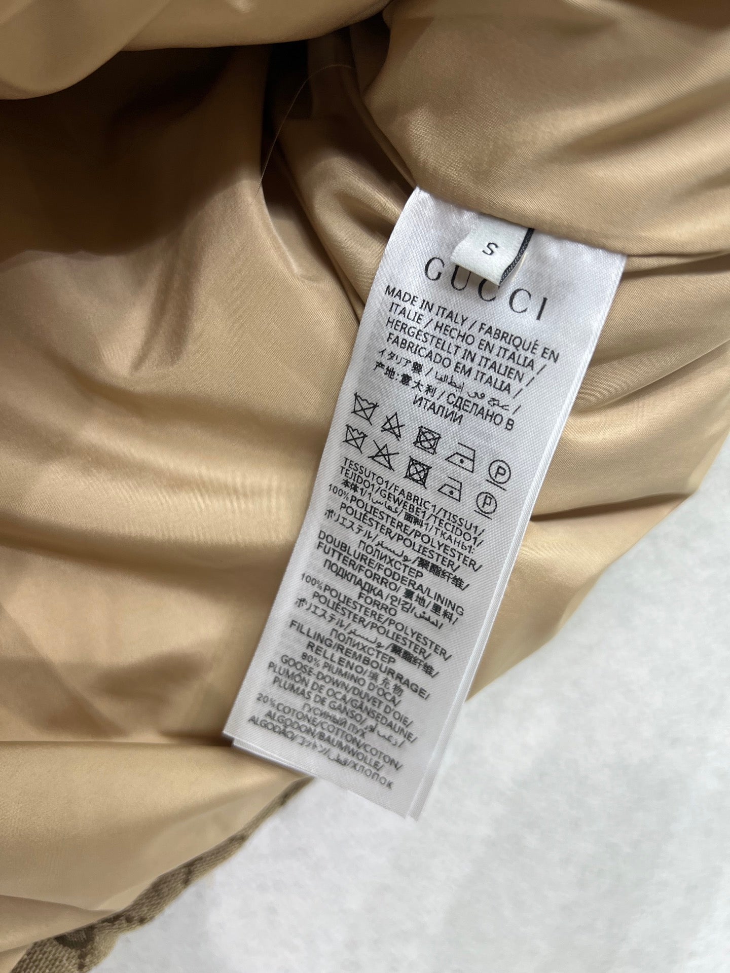 Old flower down jacket vest