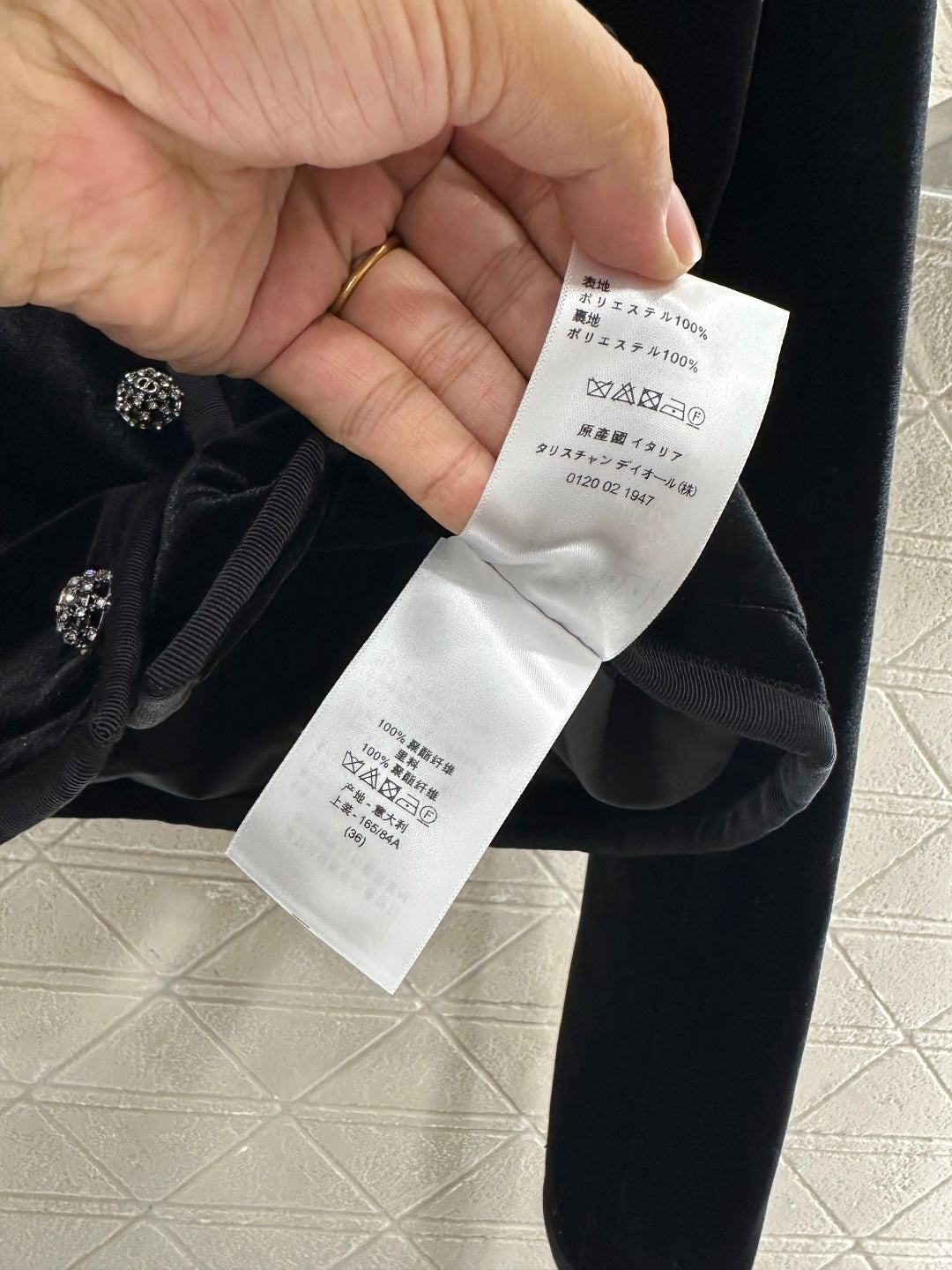 Velvet long sleeved single Western jacket