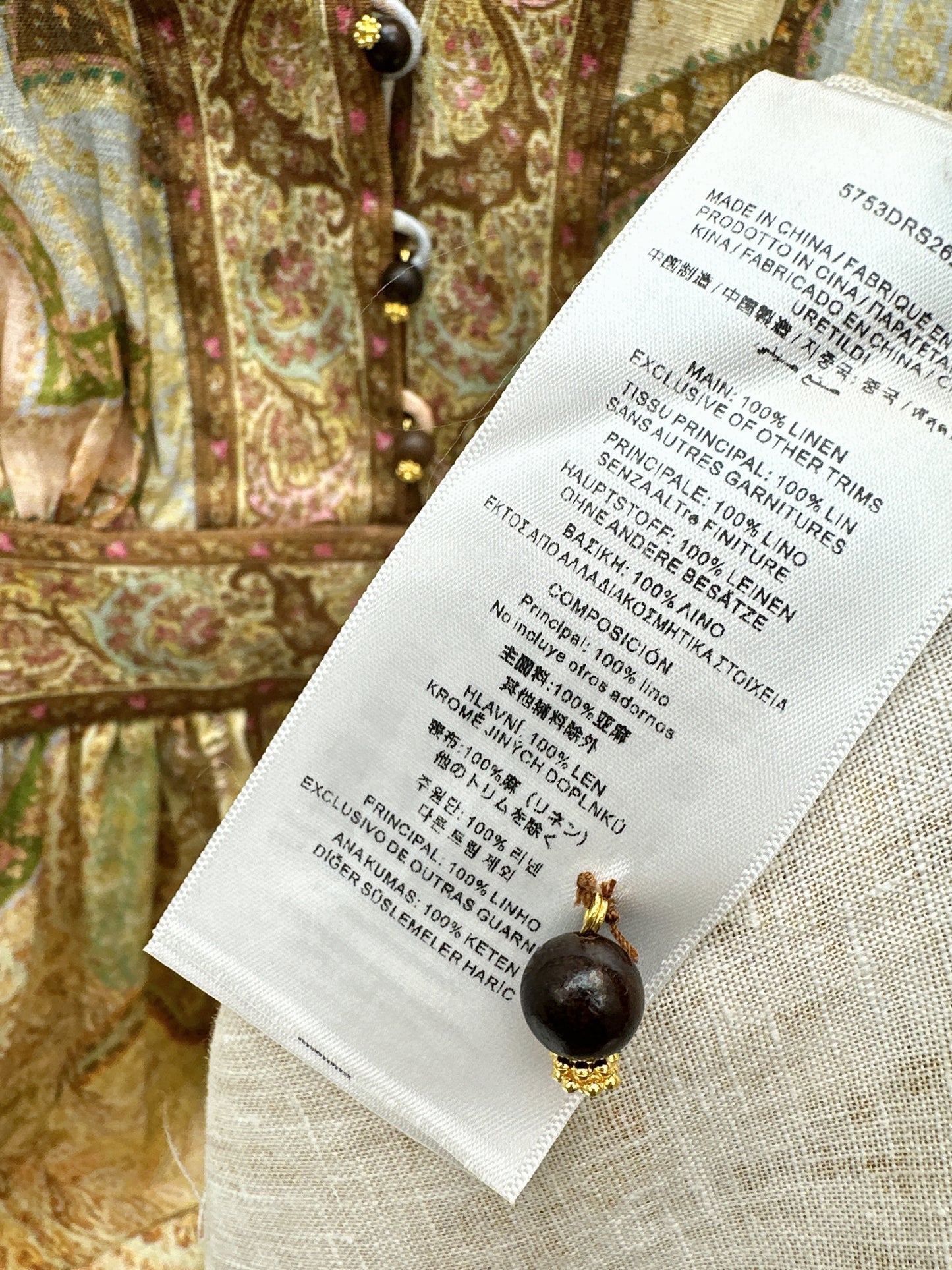 Holiday style printed dress