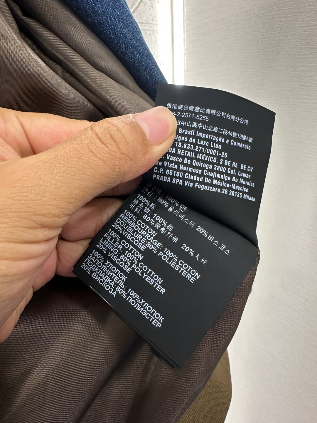 Color blocked threaded zipper denim cotton jacket