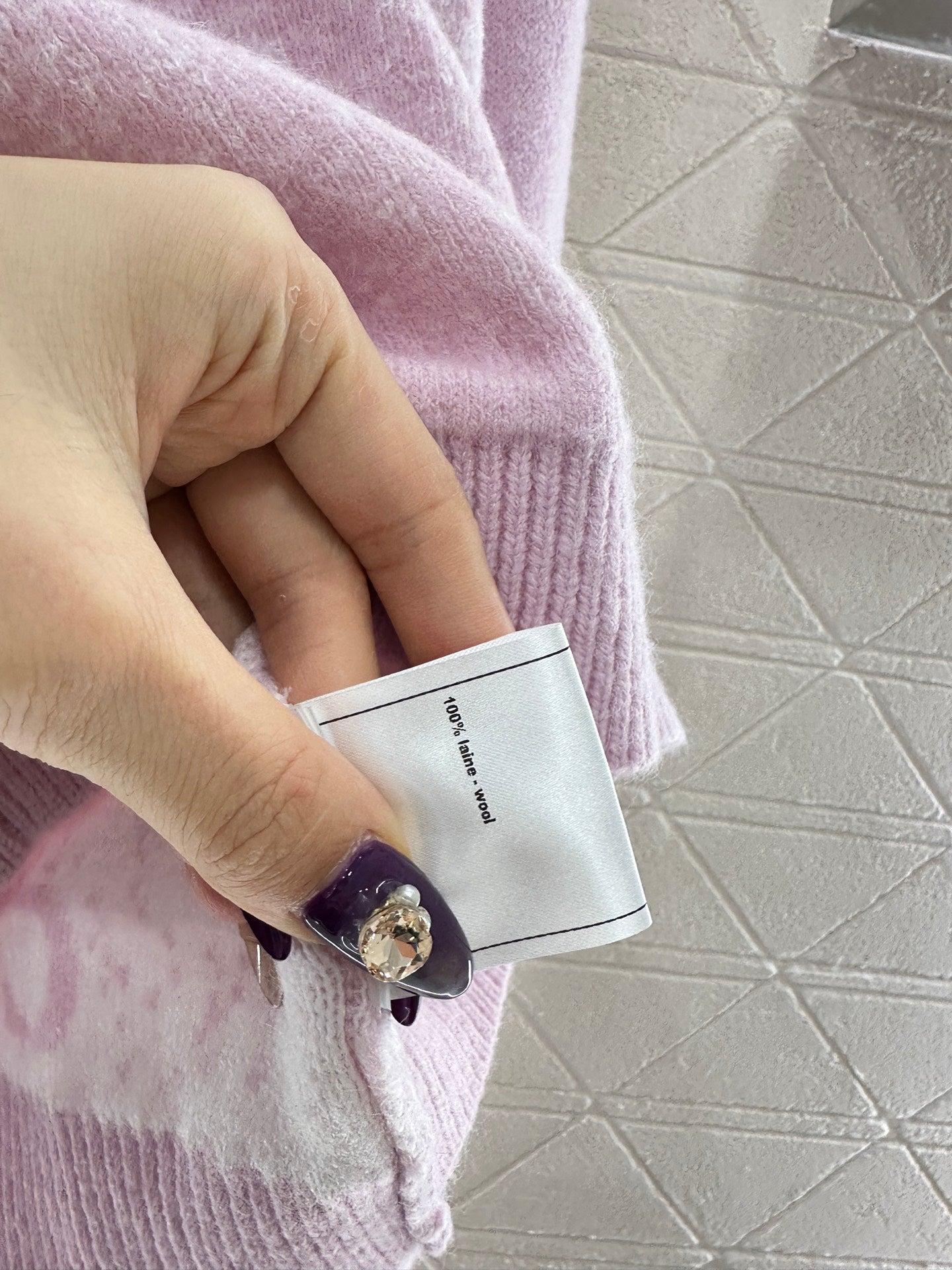 Gradient knitted pullover sweater