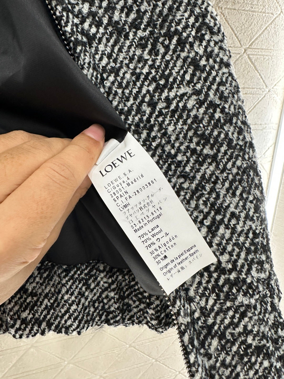 Fur collar woolen coat