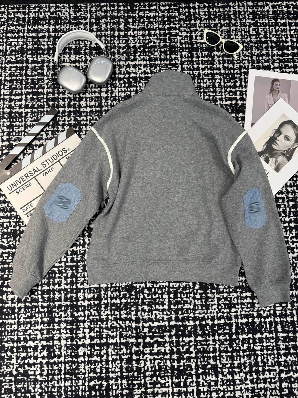 Cowboy patchwork stand collar guard