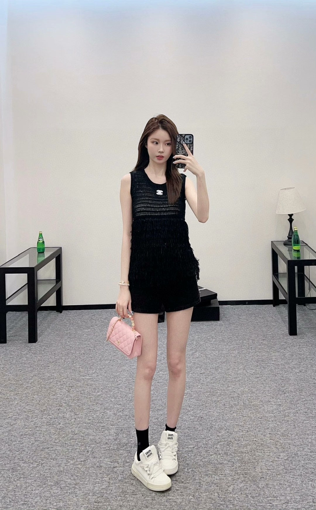 25ss new woven tassel knitted vest