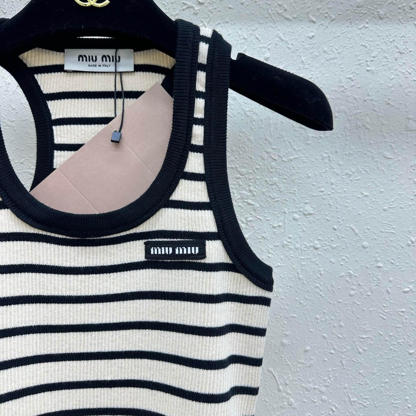 Classic Versatile Striped U-Neck Vest