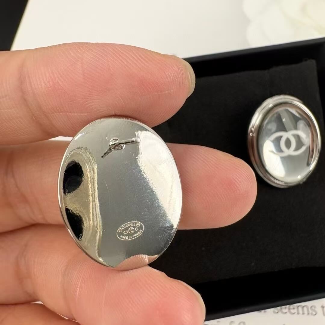 Edgy Mirror-Finish Stud Earrings