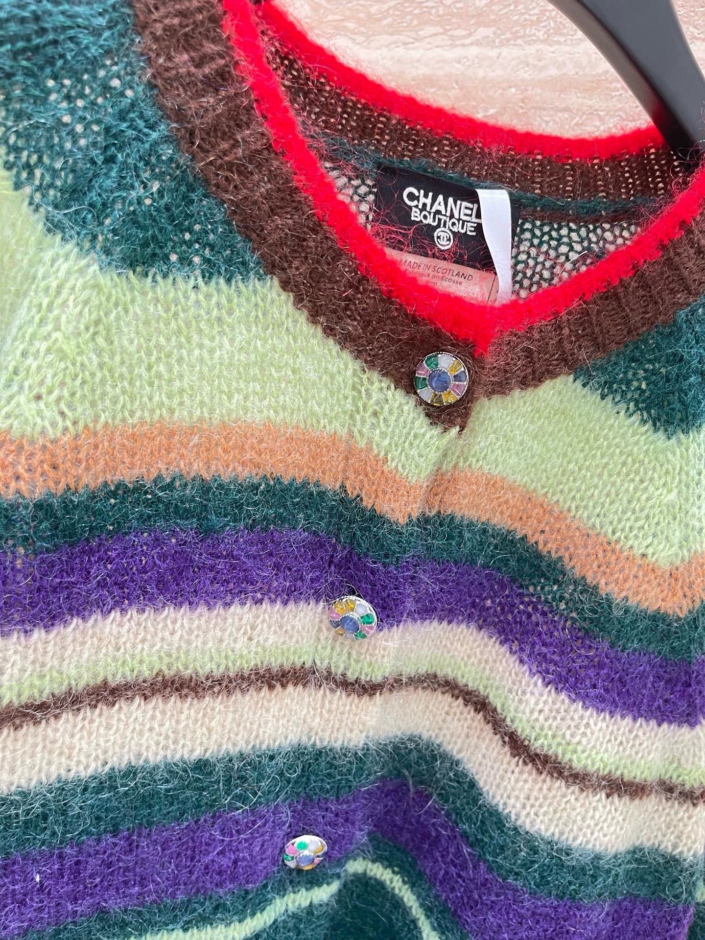 25fw Contrasting cardigan(vintage series)