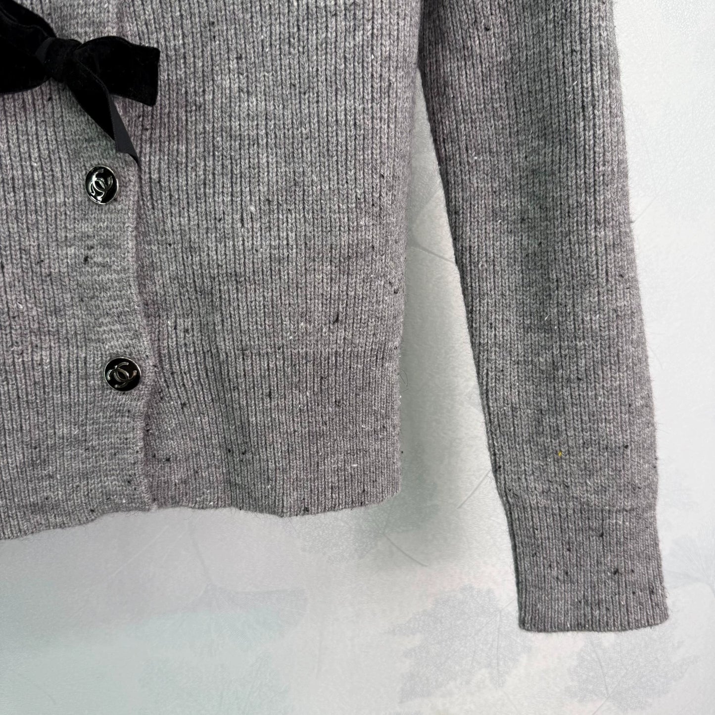 Grey Knitted Cardigan