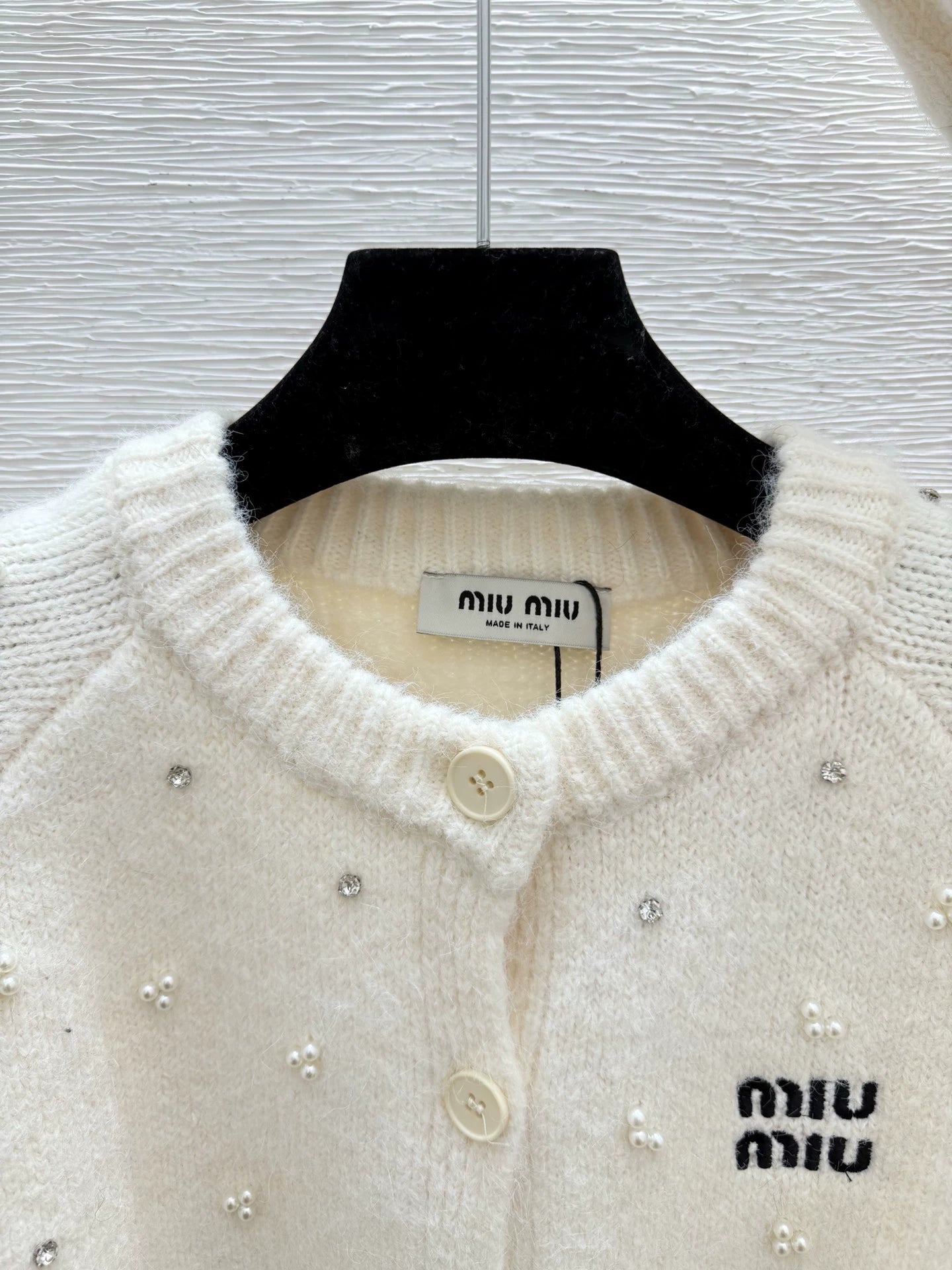 25fw Pearl knitted cardigan