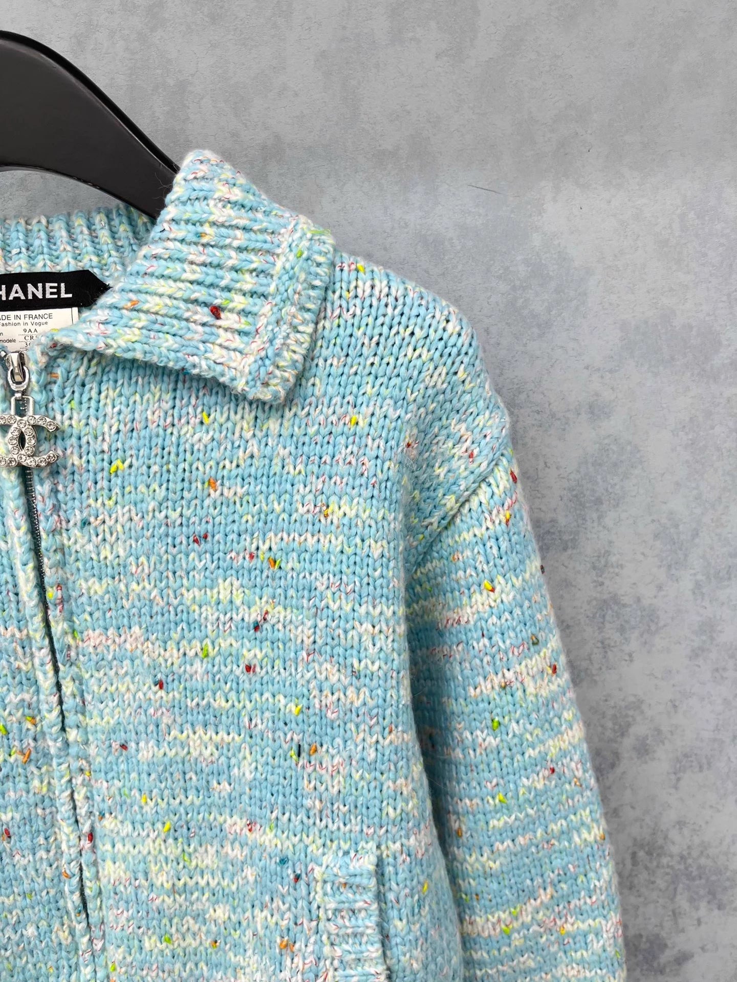 Double C zipper lapel craft jacket