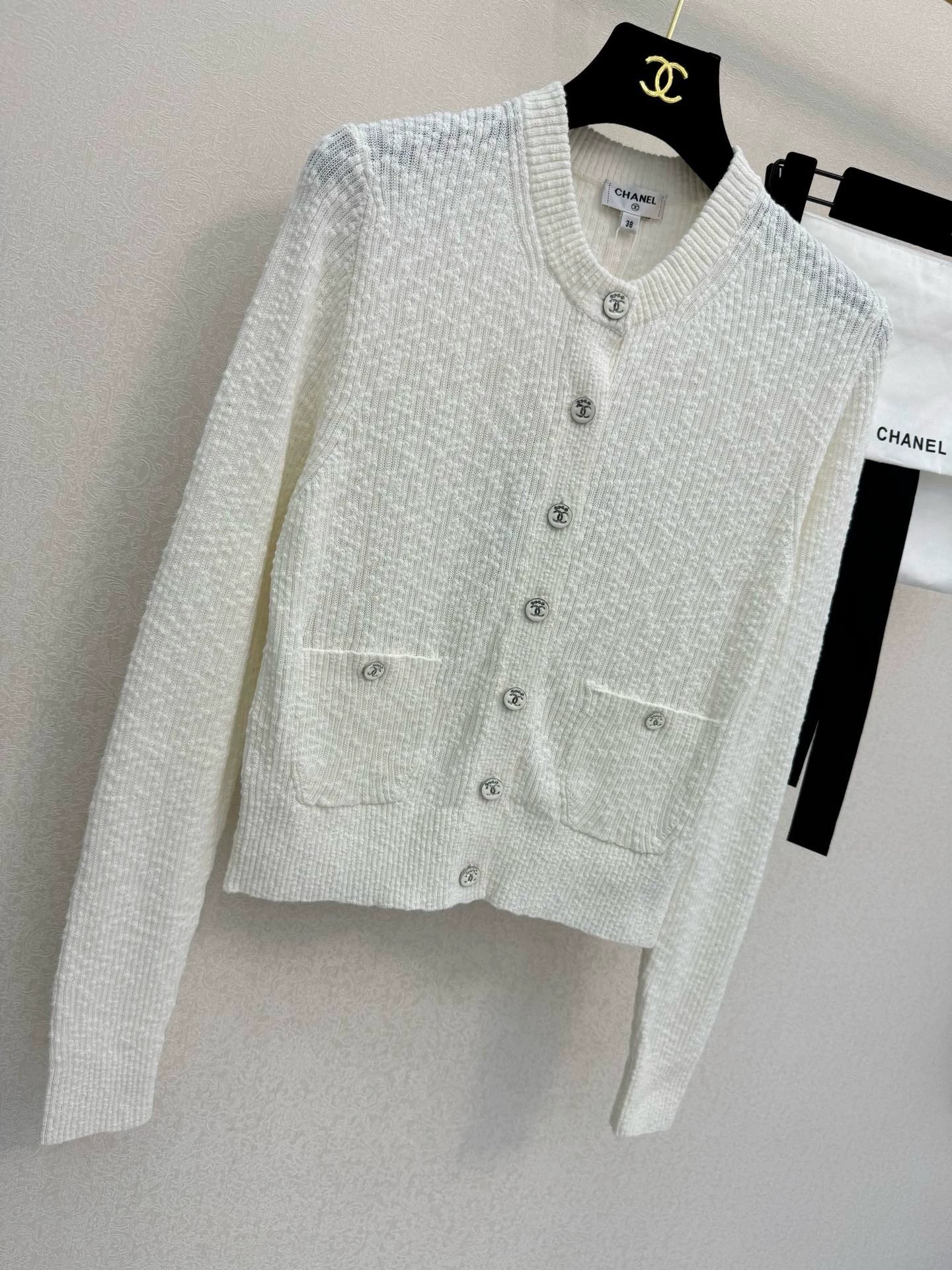 Granular knit cardigan