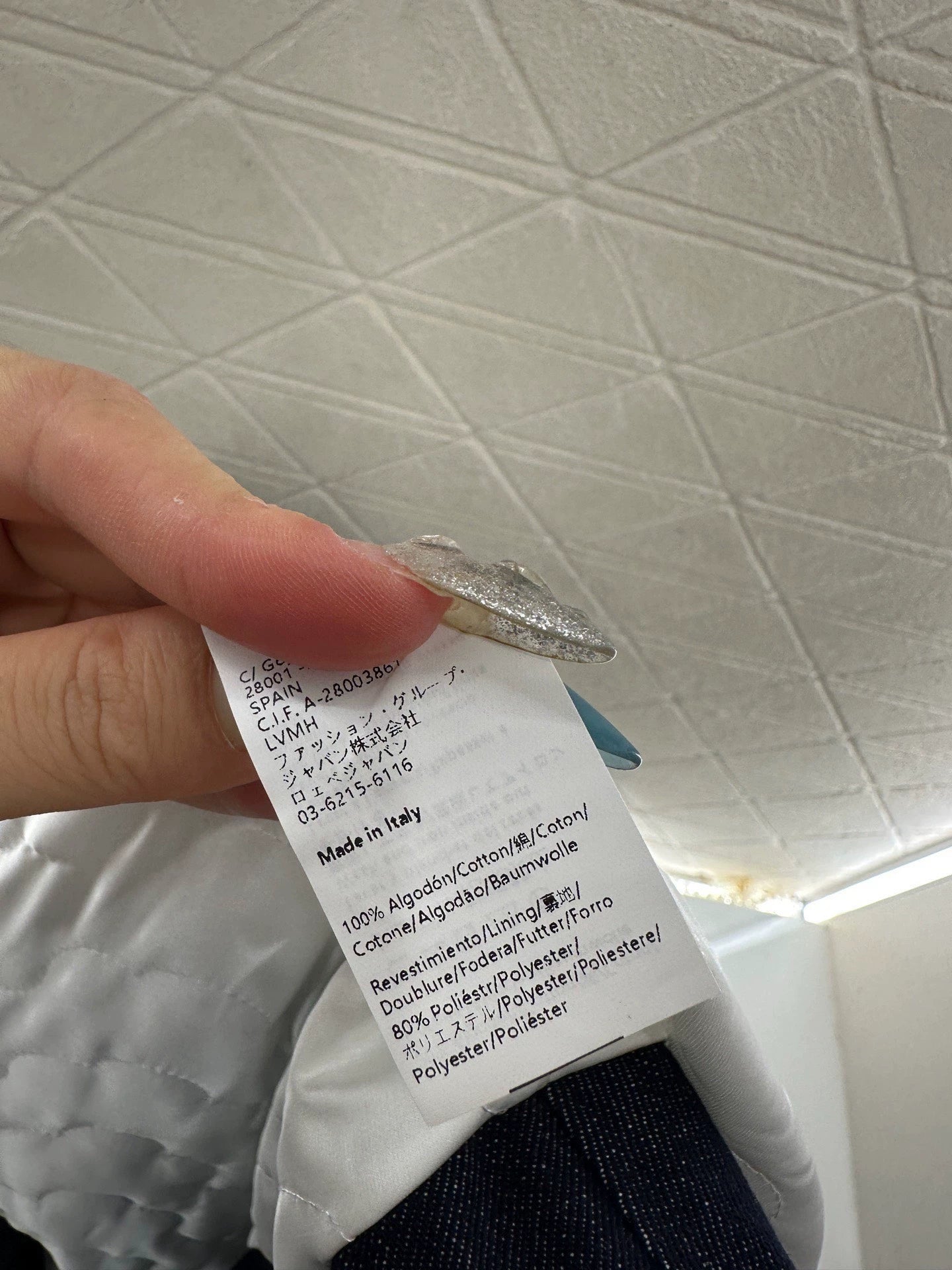 Hooded plush denim cloak jacket