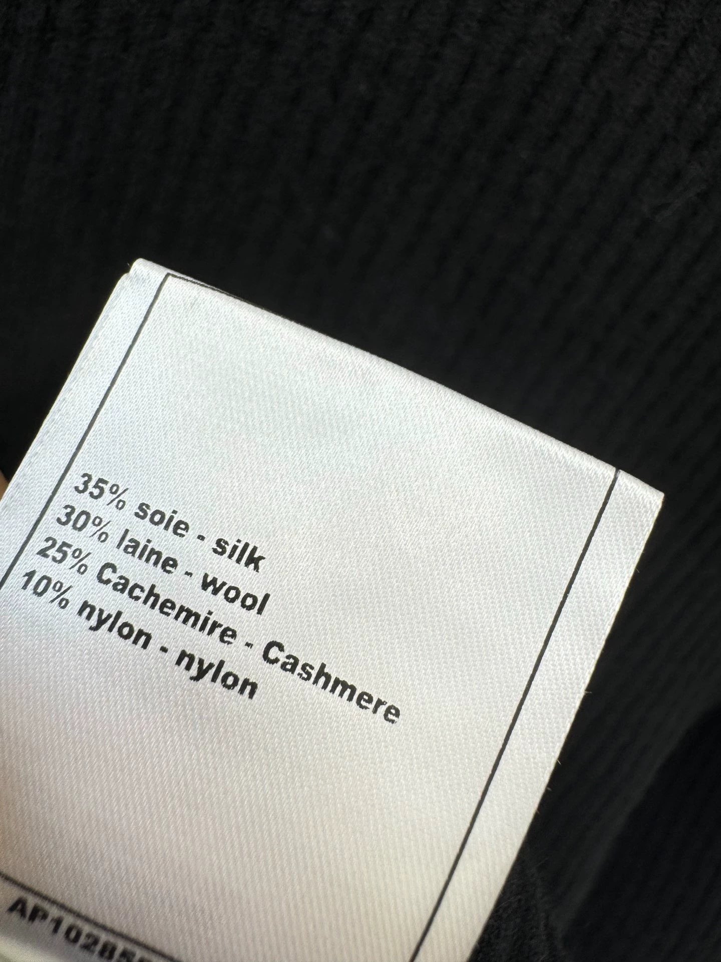 Black knitted cardigan