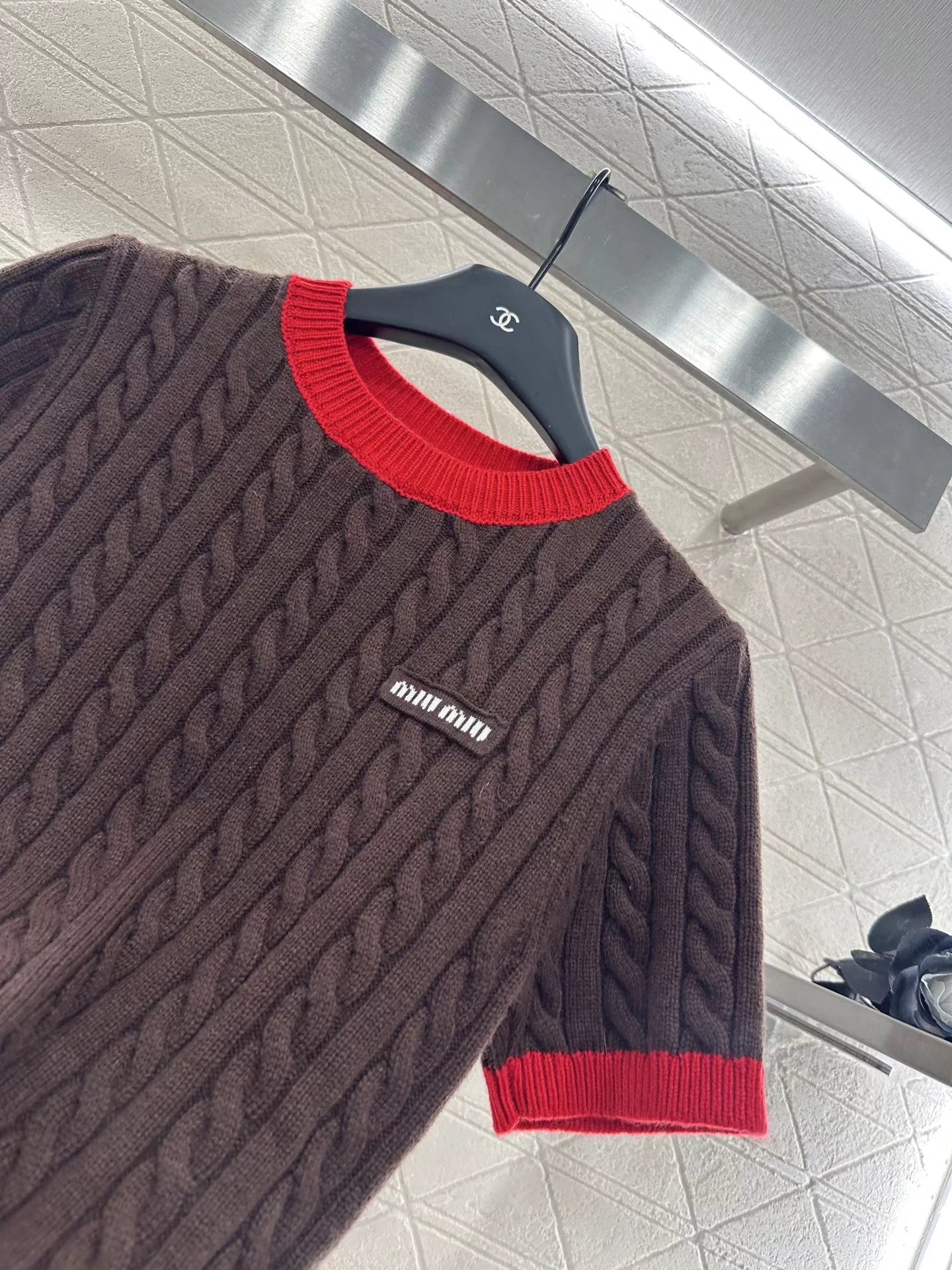 25fw Fried Dough Twists letter short sleeve