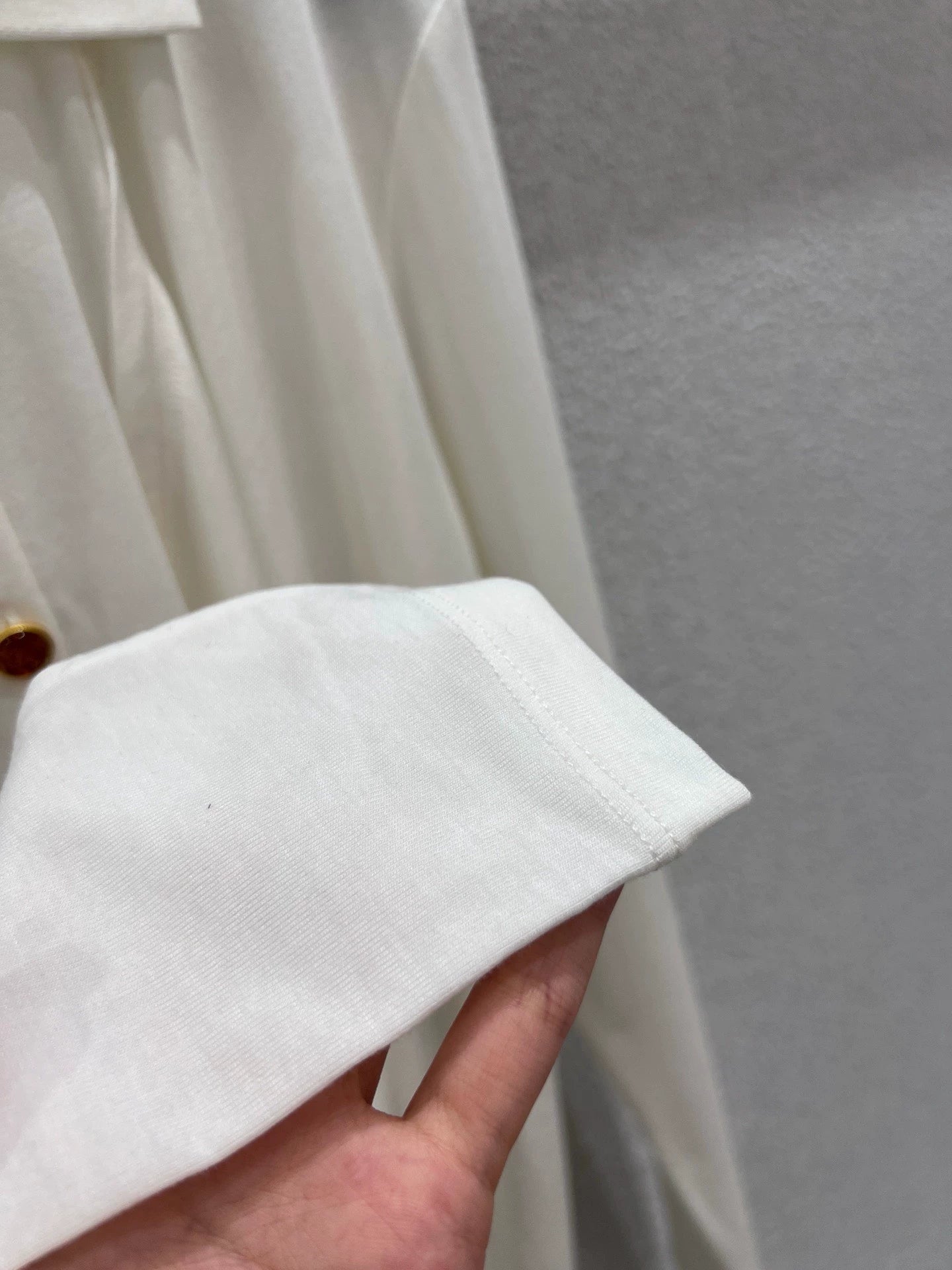 25fw Polo collar elastic long sleeved T-shirt