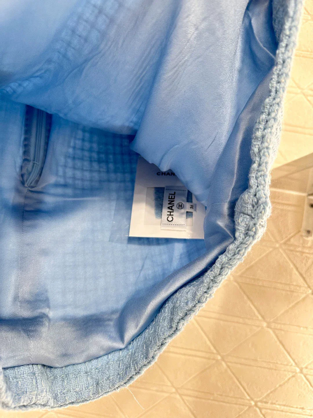 25fw Braided hem tweed skirt and jacket set (Handmade Workshop series)