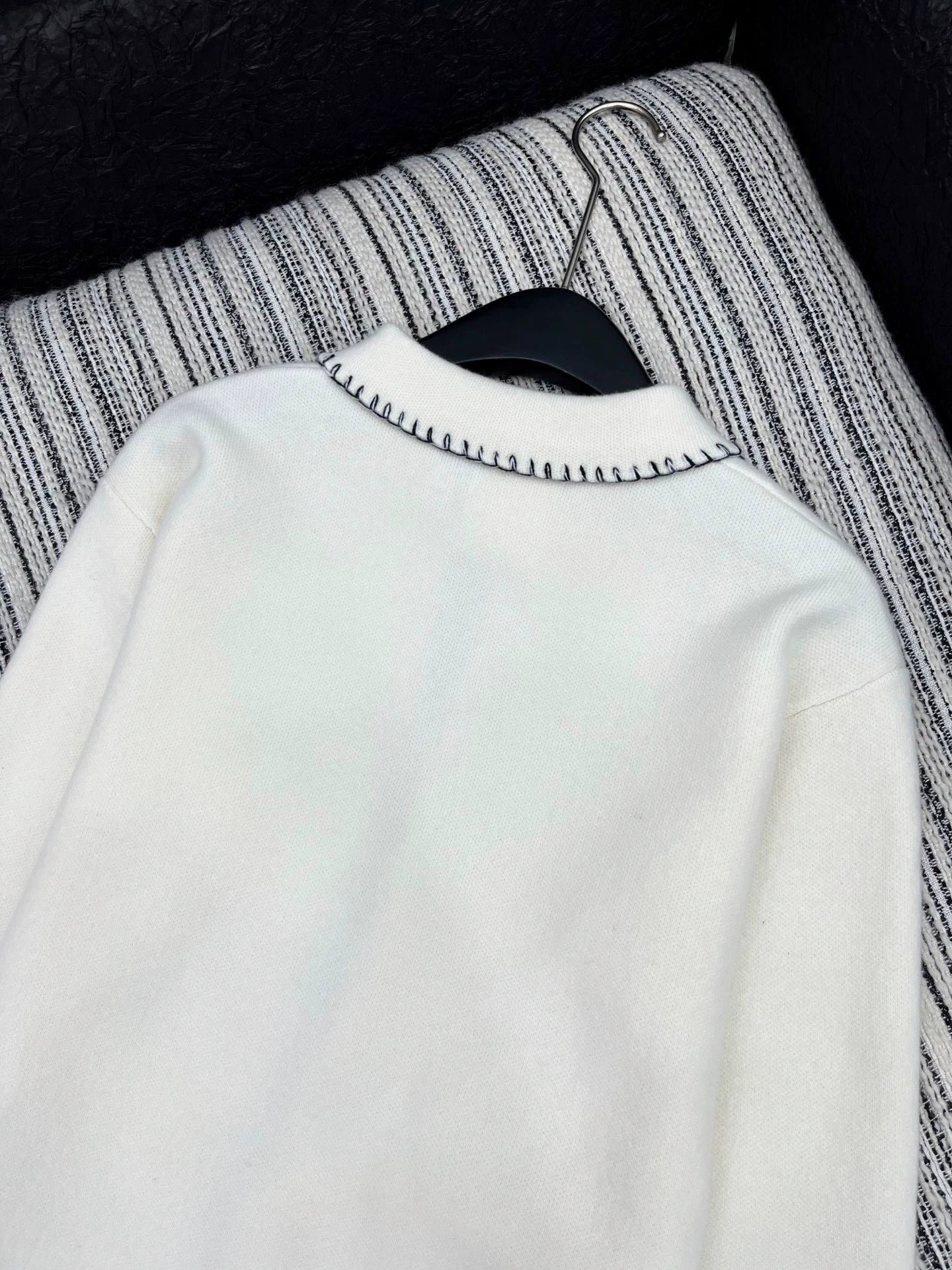 25fw Color blocking hook edge lapel jacket