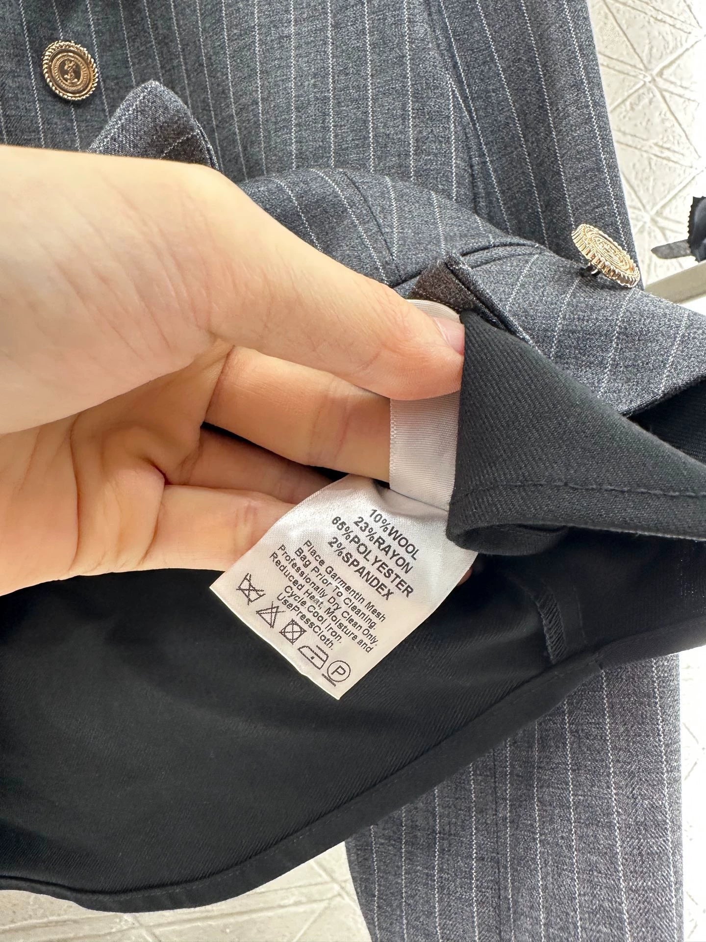 25fw Two piece striped set