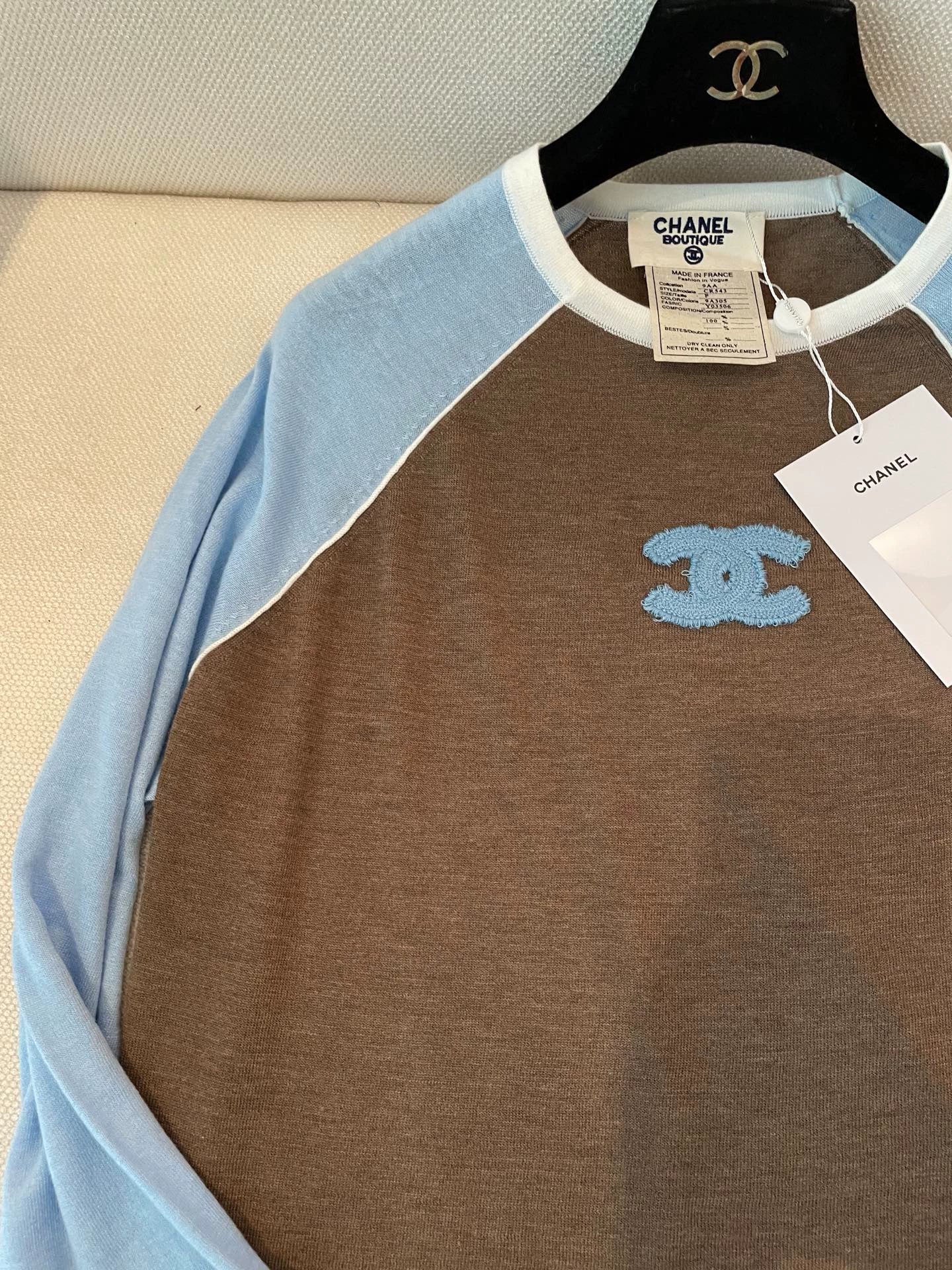 25fw New color blocked long sleeves