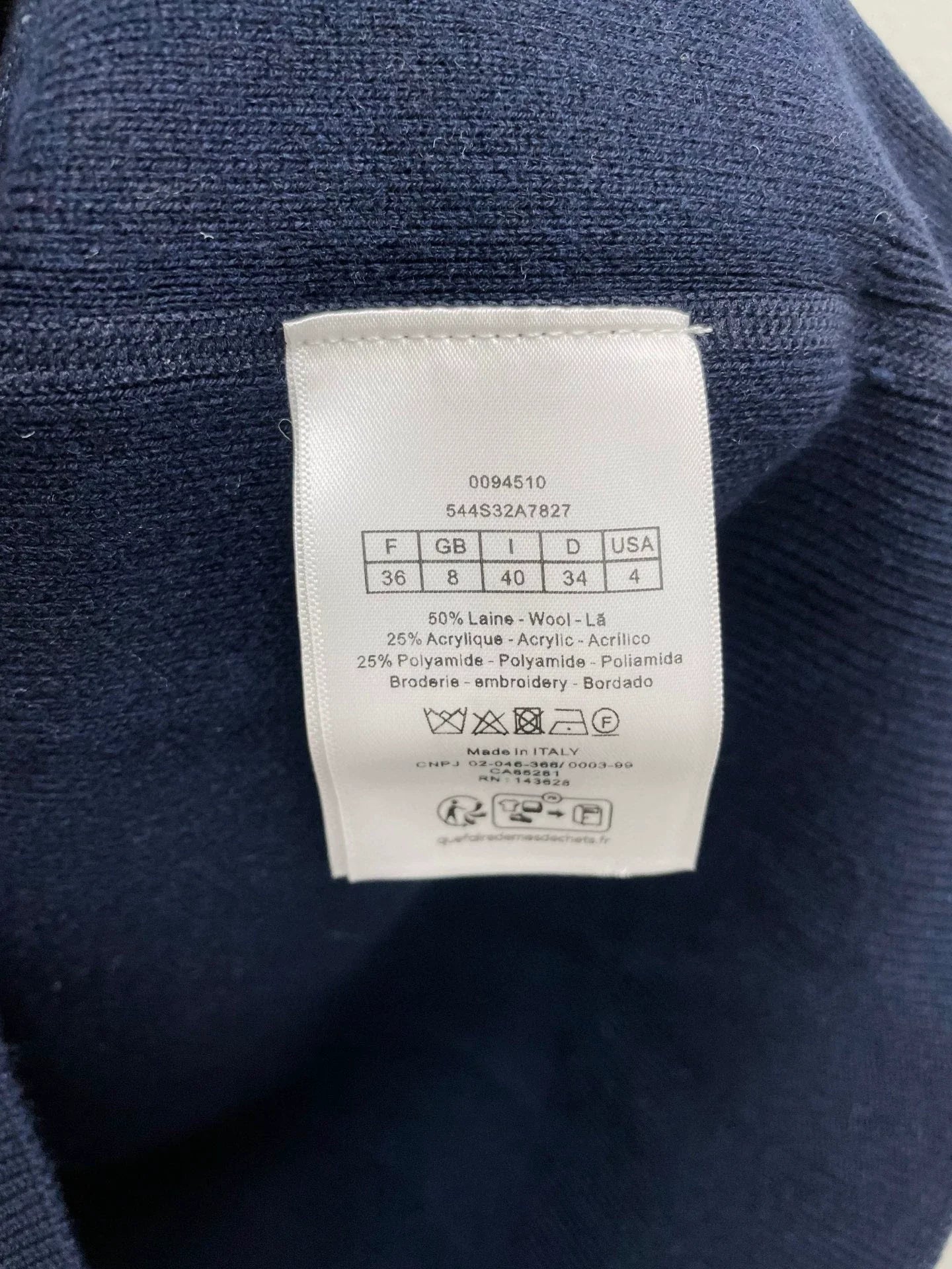 25fw Embroidered zipper hooded cardigan