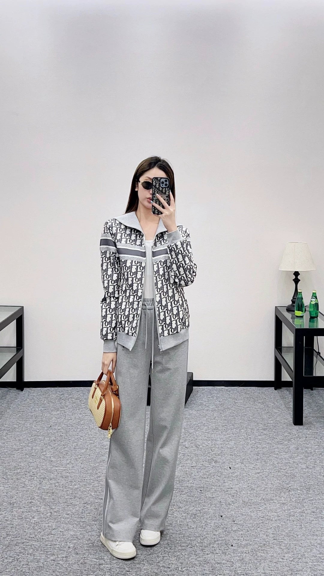 25fw Double sided hooded jacket and long pants set