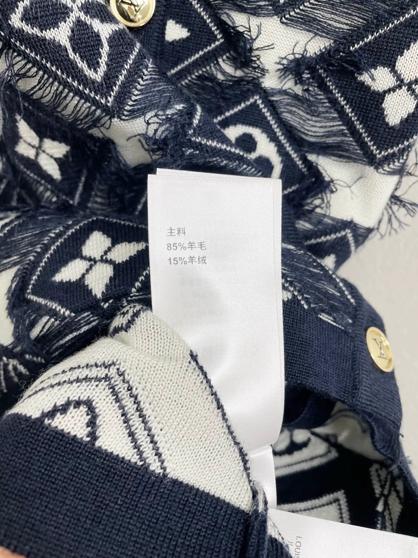 25fw Old flower knitted vest