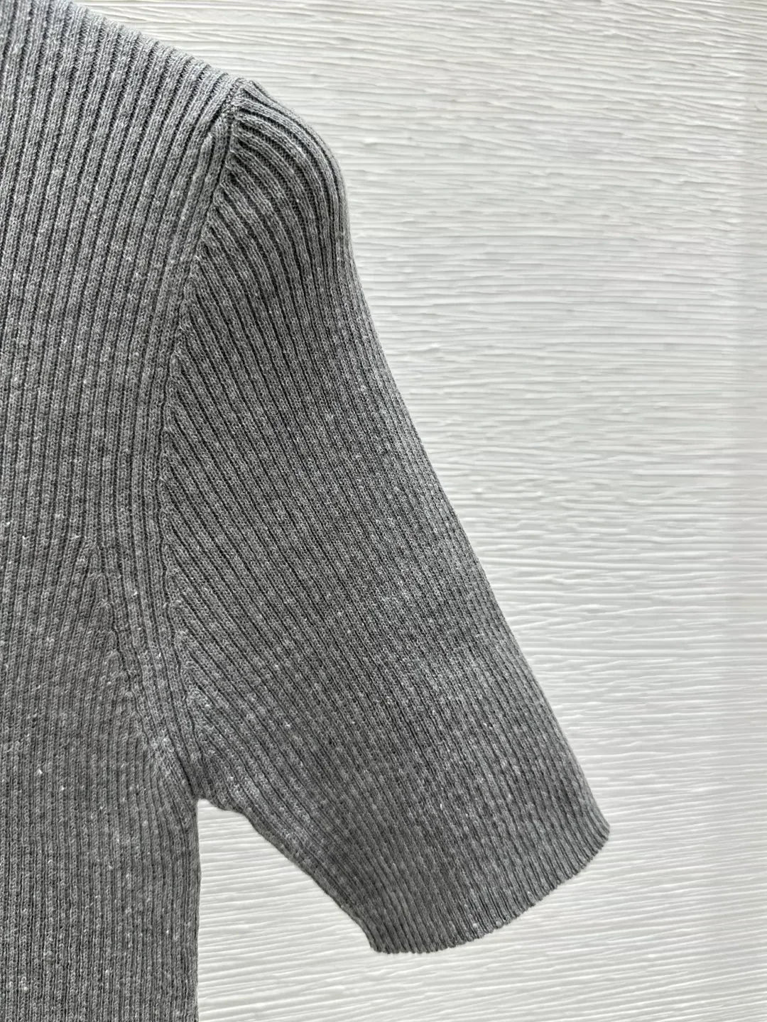 25 Early Spring New Round Neck Colorblock Letter Knitted Short Sleeve