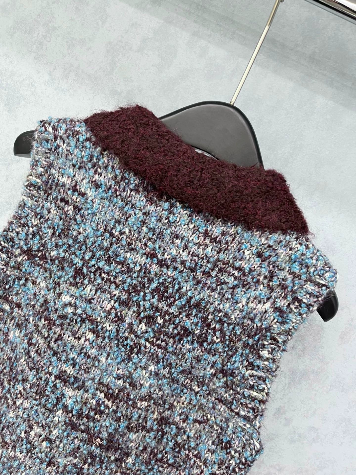 Color blocked lapel vest jacket