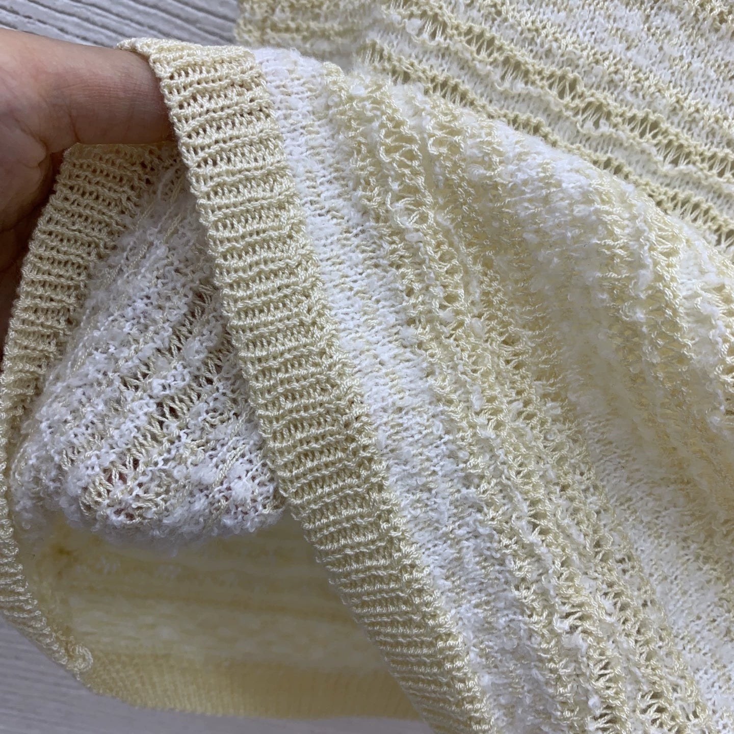 Knitted striped vest