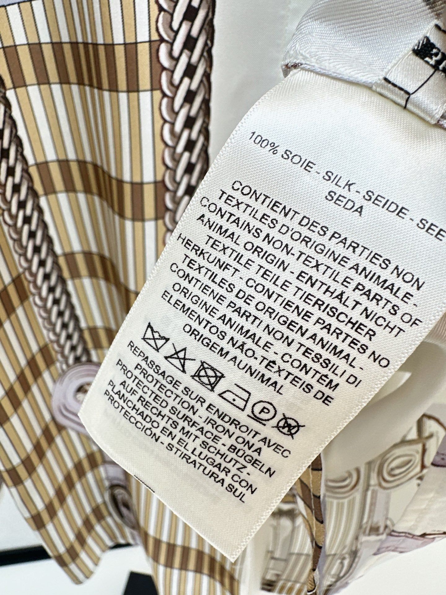 25ss coaching remix silk shirt