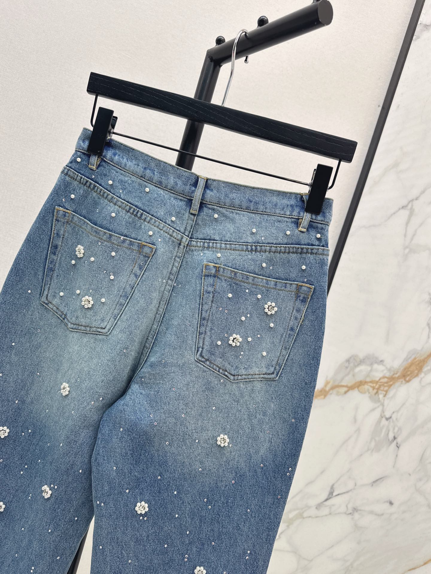 MA 25ss beaded jeans
