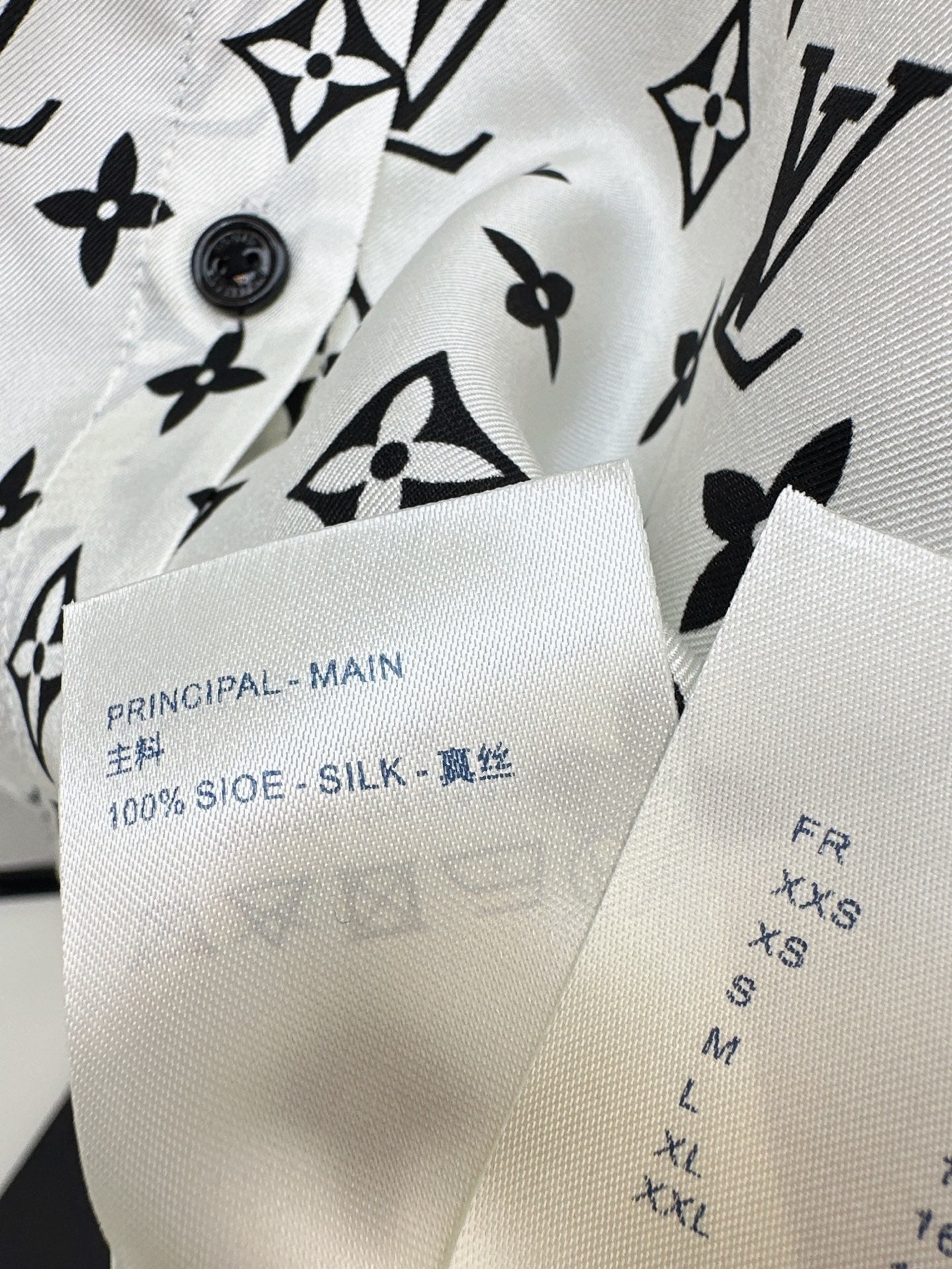 L 25ss silk buttons shirt