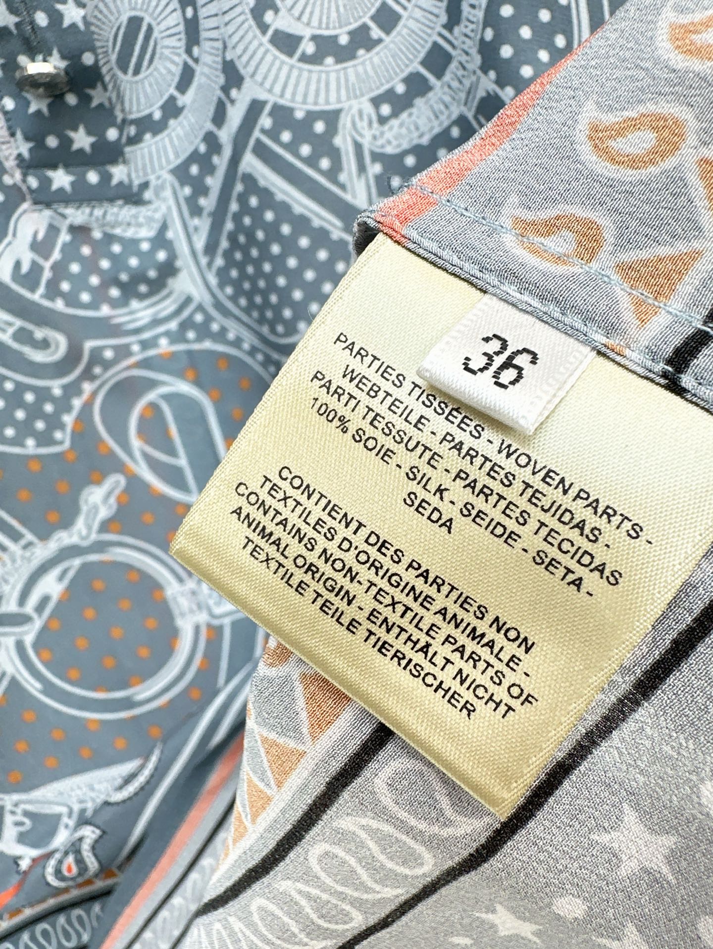 25ss silk printed shirt