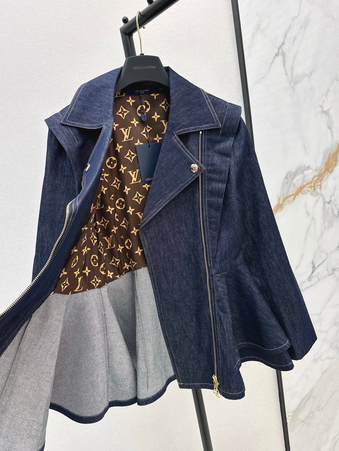 25ss denim ruffle jacket