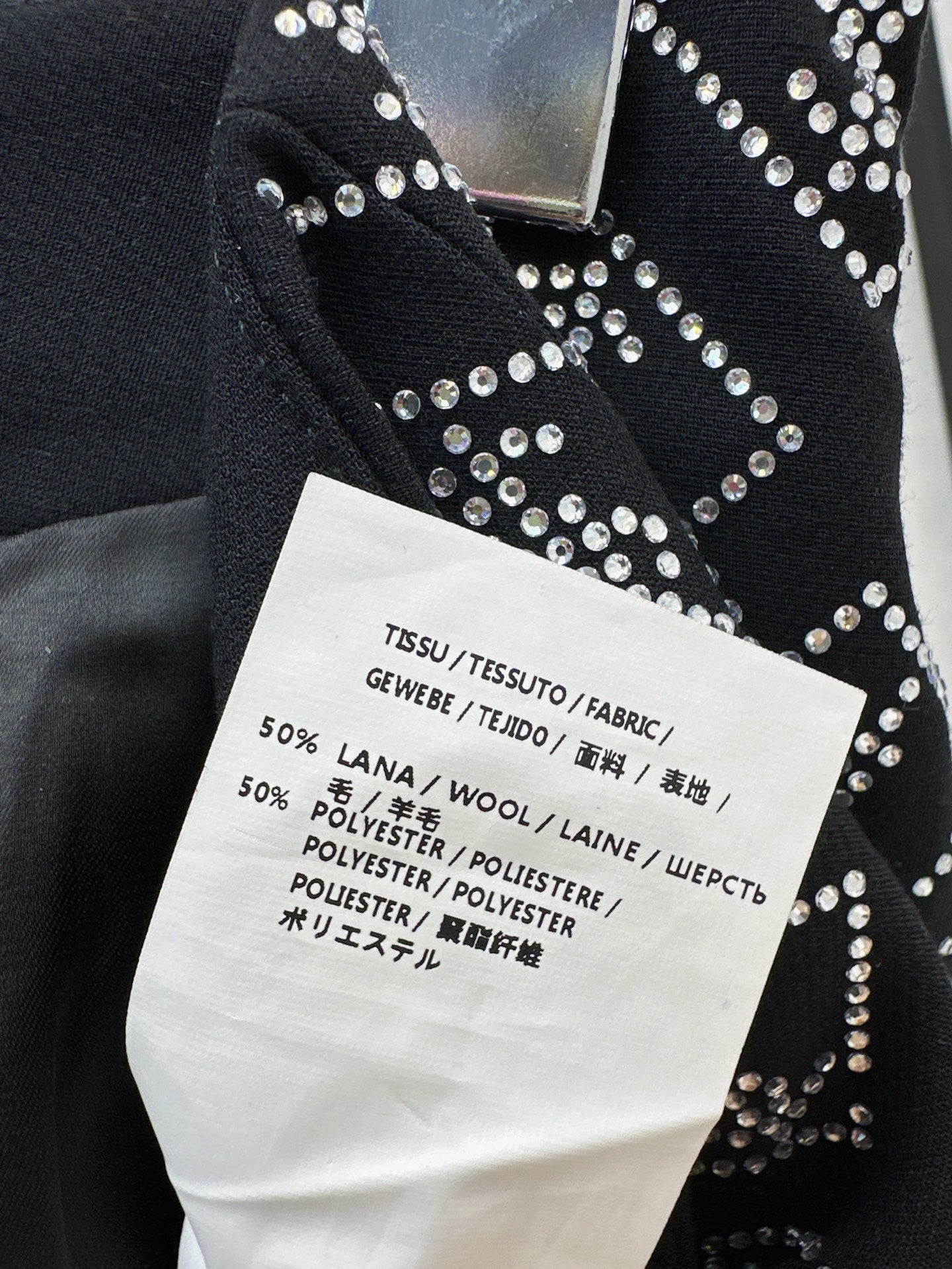 25ss rhinestone short